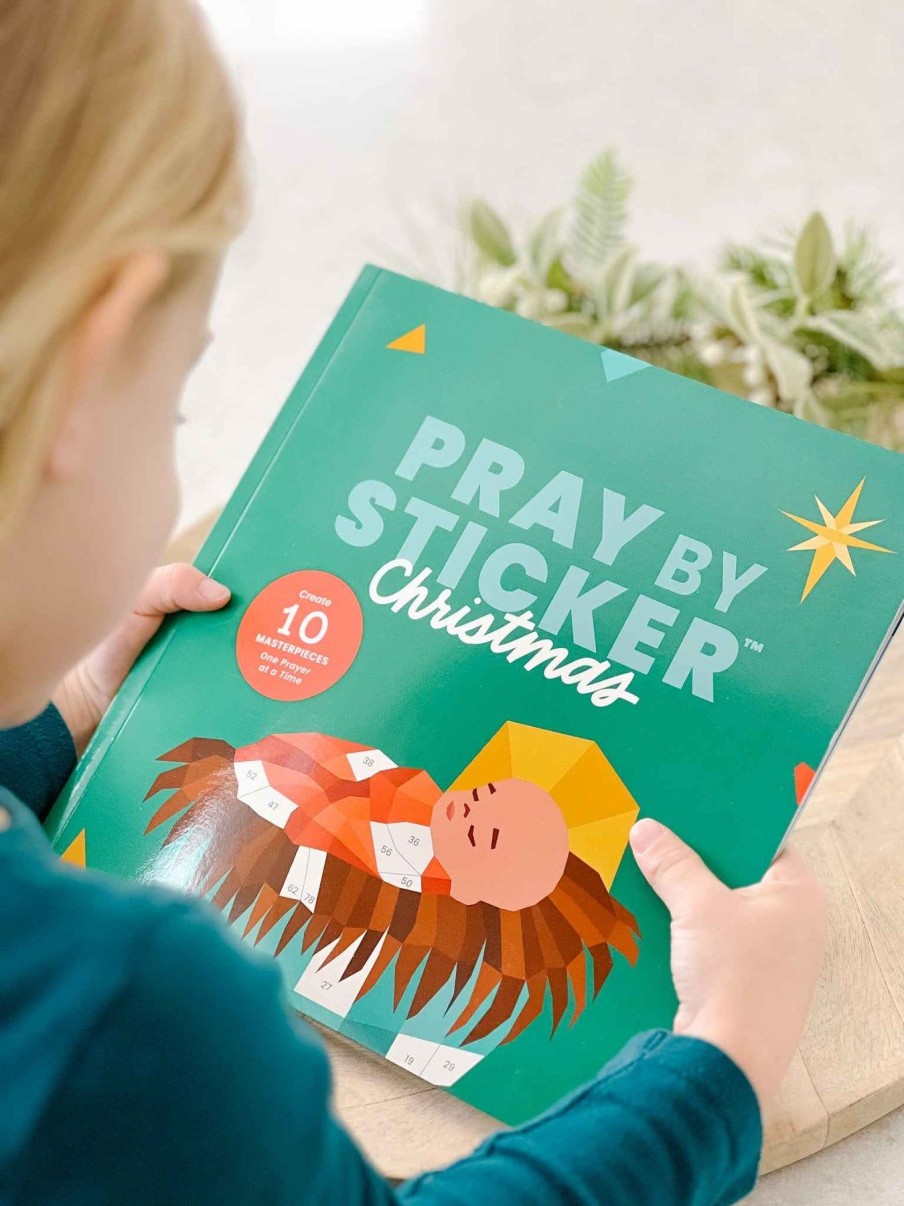 Paper Goods Catholic Family Crate | Pray By Sticker Christmas - Activity Book