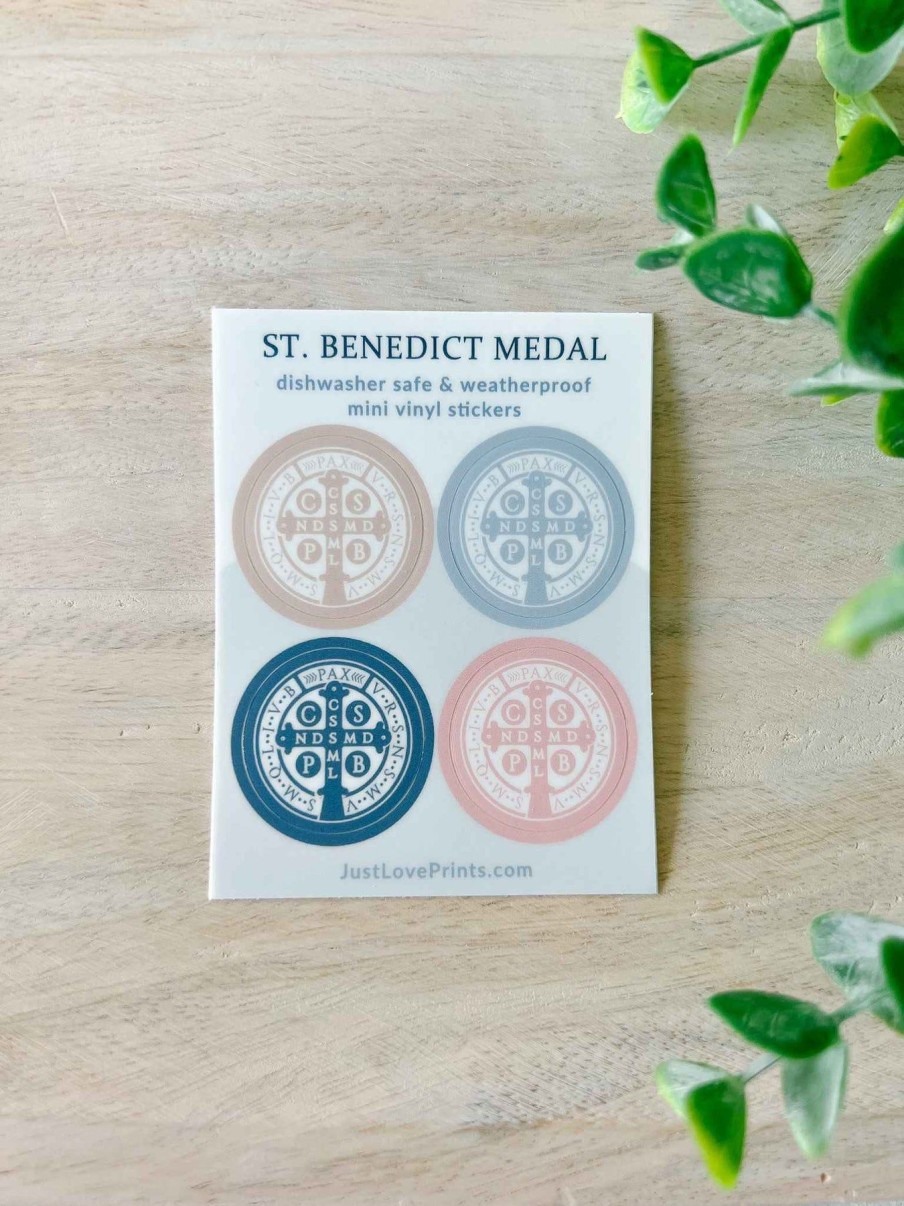 Paper Goods Just Love Prints | St. Benedict Medal - Sticker Set