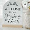 Home Decor Clairmont | Domestic Church - Arch Sign