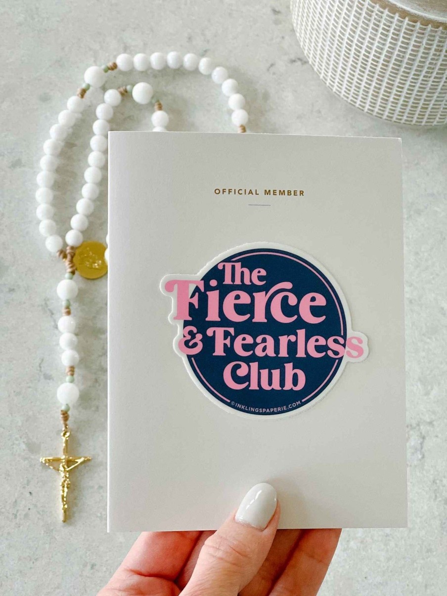 Paper Goods Inklings Paperie | Sticker Card - Fierce & Fearless Club