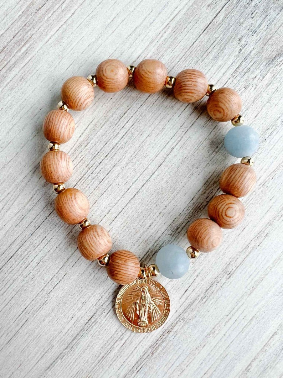 Jewelry Sunday Bead Co. | Aquamarine Rosary Bracelet