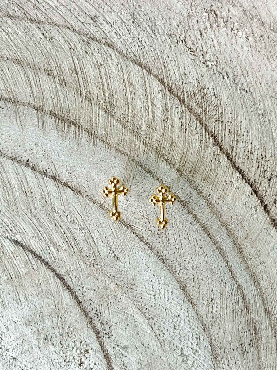 Jewelry Amano | Cross Stud Earrings