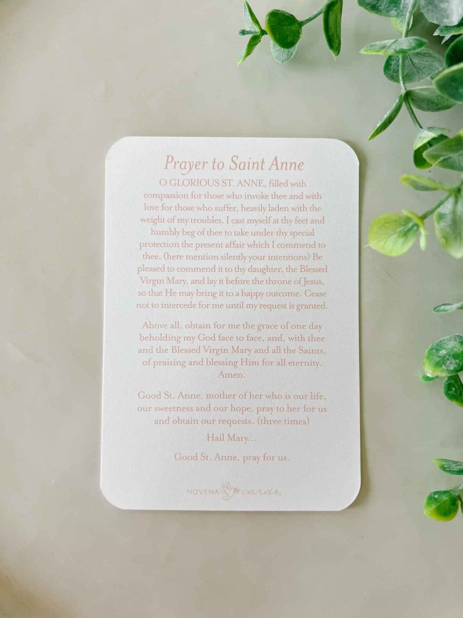 Paper Goods Novena Cards | St. Anne - Prayer Card