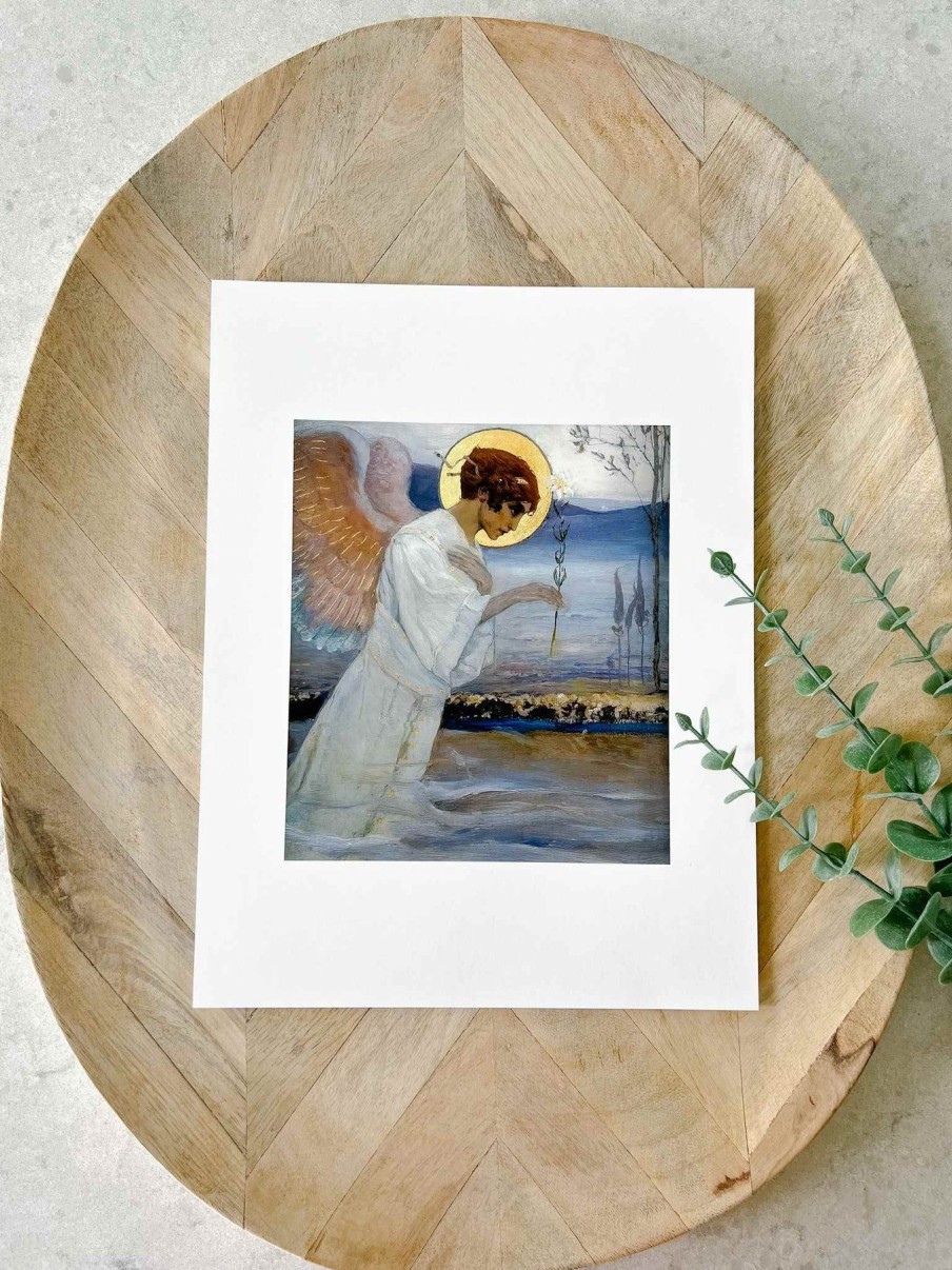 Home Decor Classic Catholic | The Annunciation: The Angel Gabriel - Print