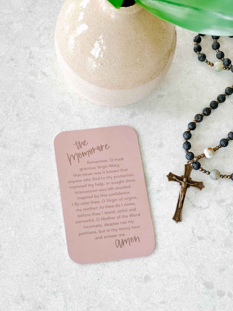 Paper Goods Abundance of Grace Prints | The Memorare - Prayer Card