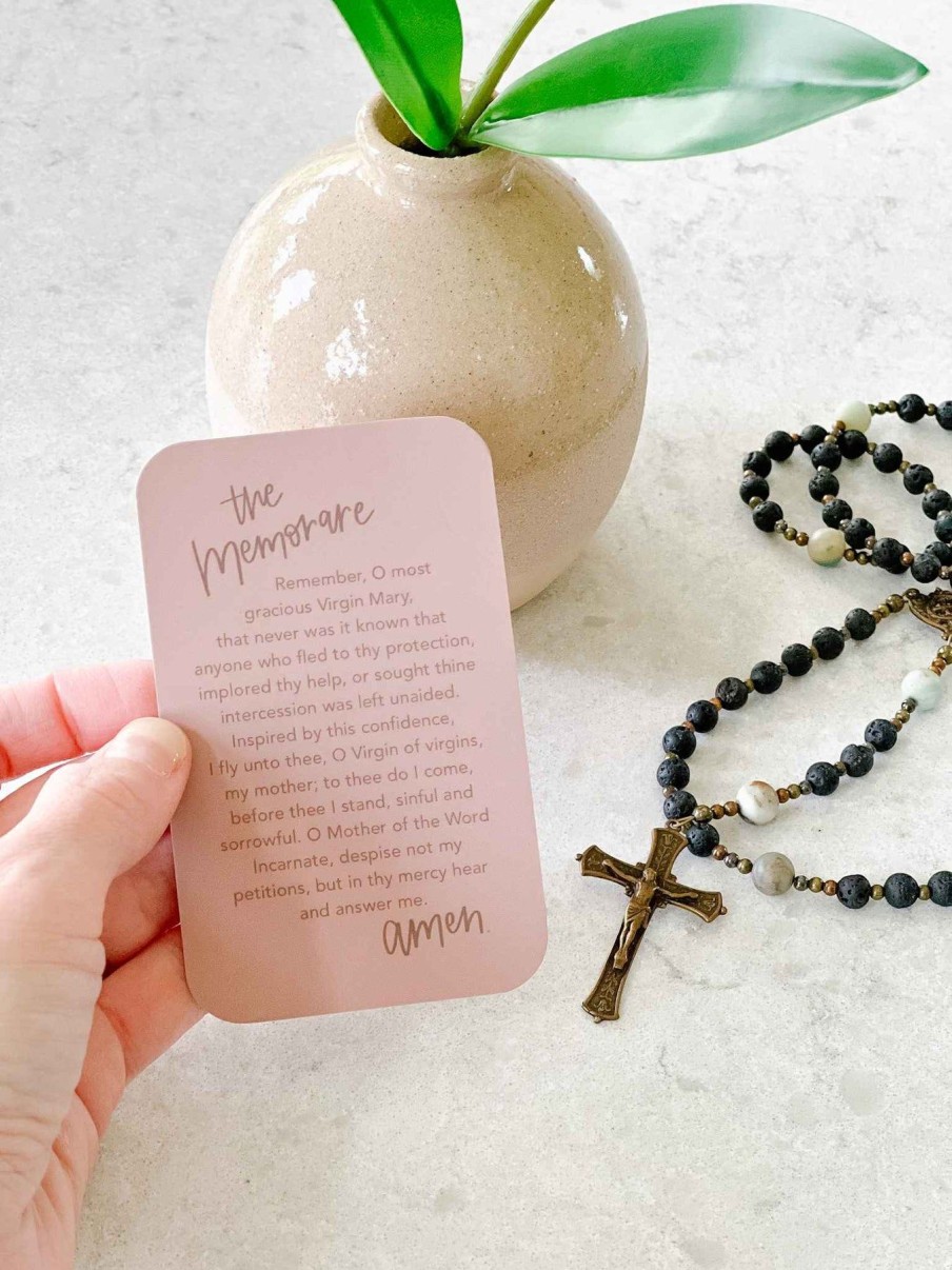 Paper Goods Abundance of Grace Prints | The Memorare - Prayer Card