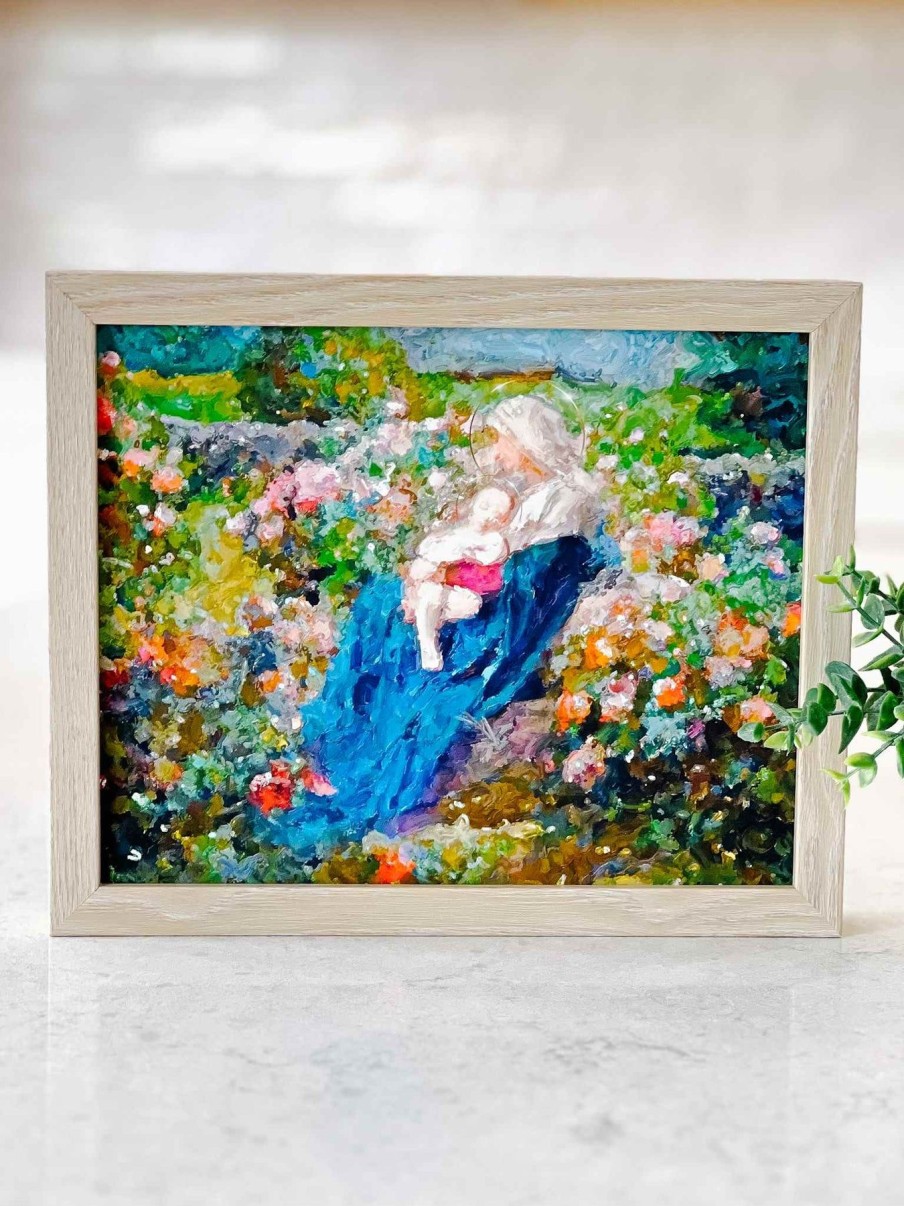 Home Decor Raising Faith | Our Lady Among The Flowers - Ii