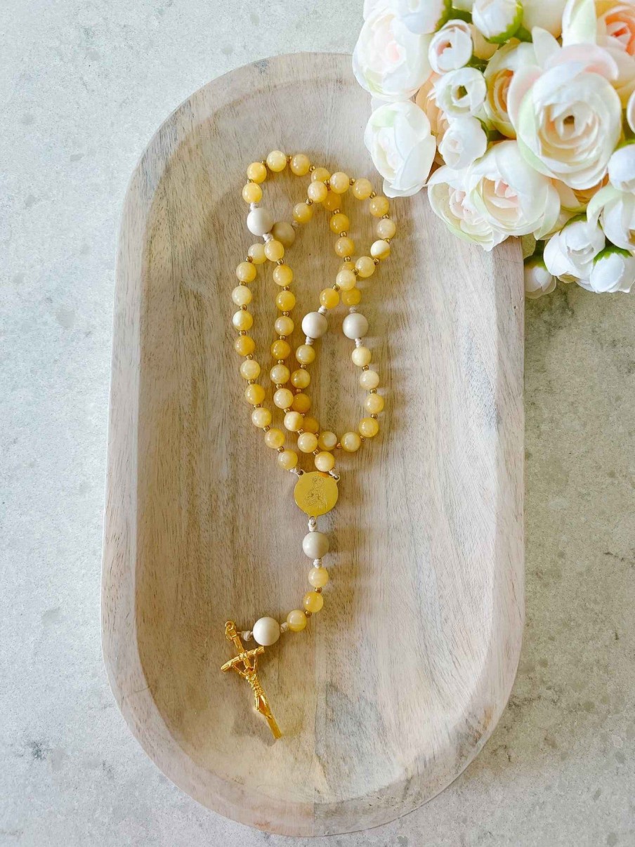 Rosaries Abundantly Yours | Marigold Rosary - Mary'S Heavenly Glory