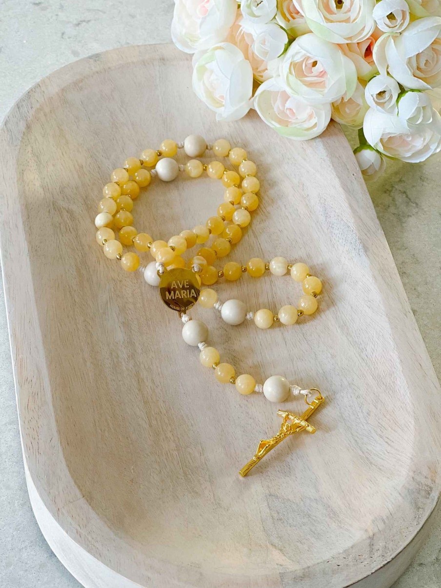 Rosaries Abundantly Yours | Marigold Rosary - Mary'S Heavenly Glory