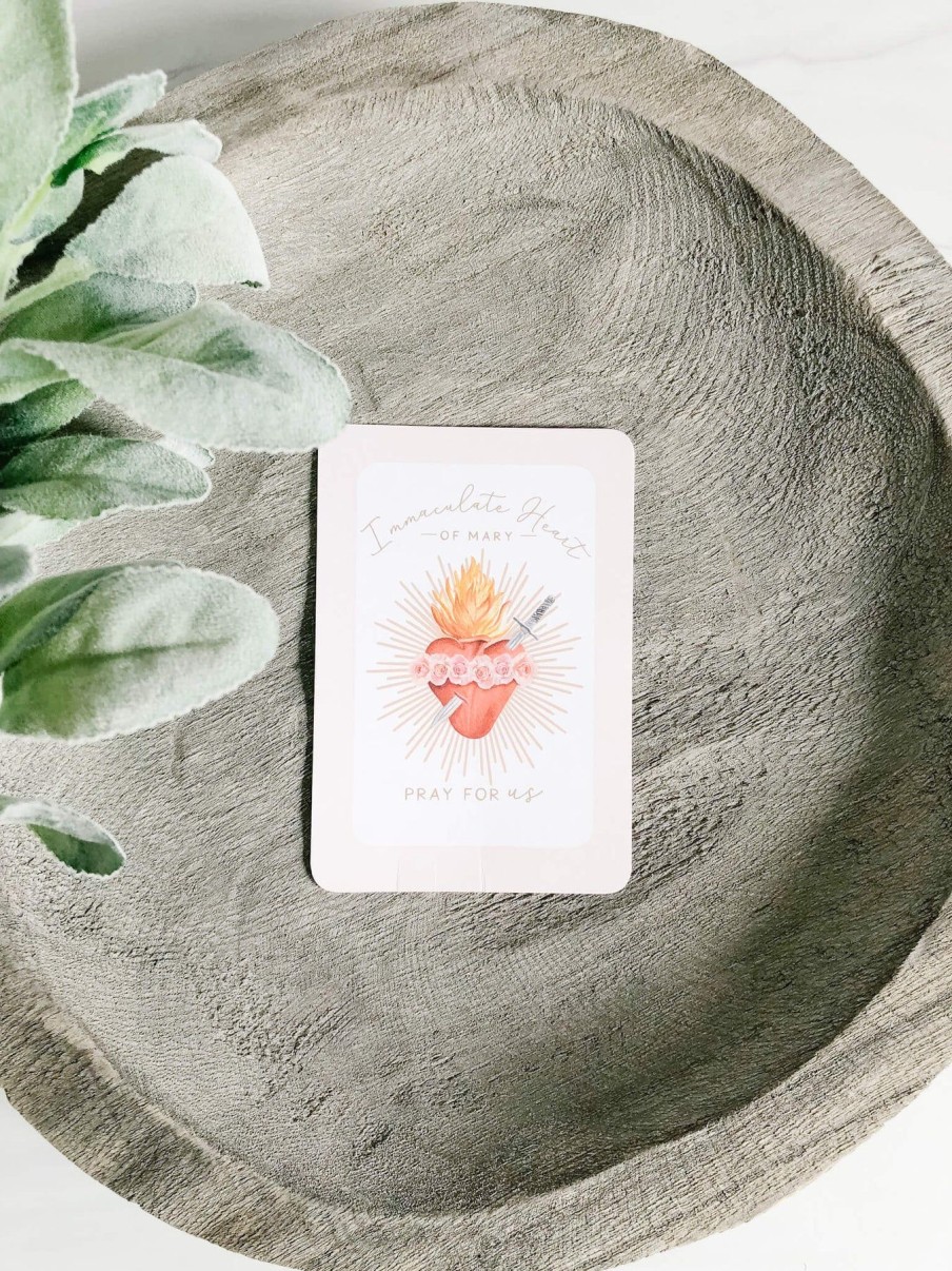 Paper Goods Novena Cards | Immaculate Heart Of Mary - Prayer Card