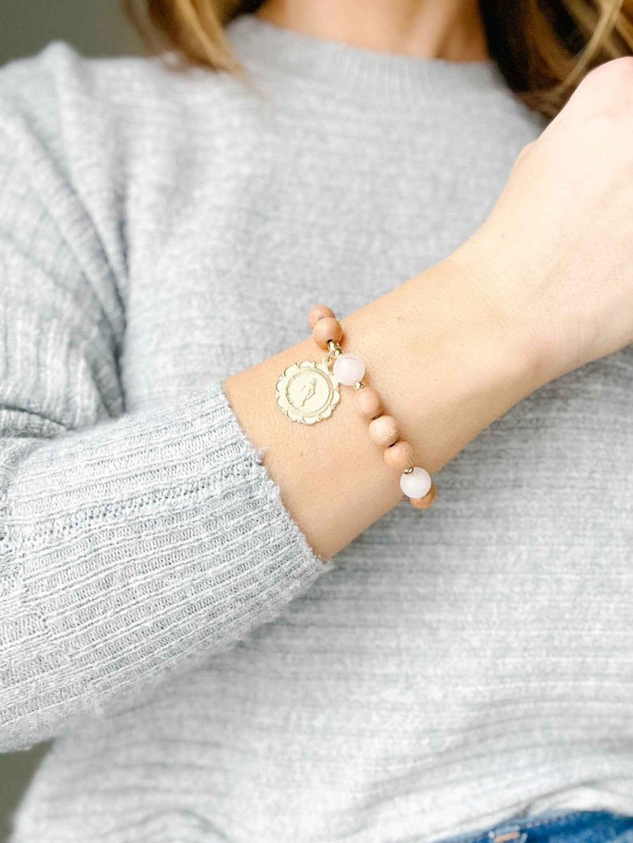 Jewelry Sunday Bead Co. | Rose Quartz Rosary Bracelet