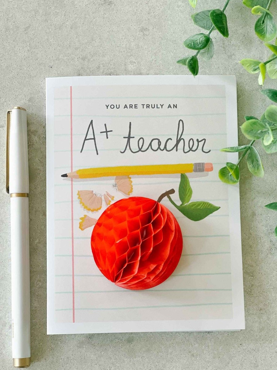 Paper Goods Inklings Paperie | A+ Teacher - Pop Up Card