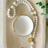 Rosaries The Painted Press | Gold Floral Rosary Dish