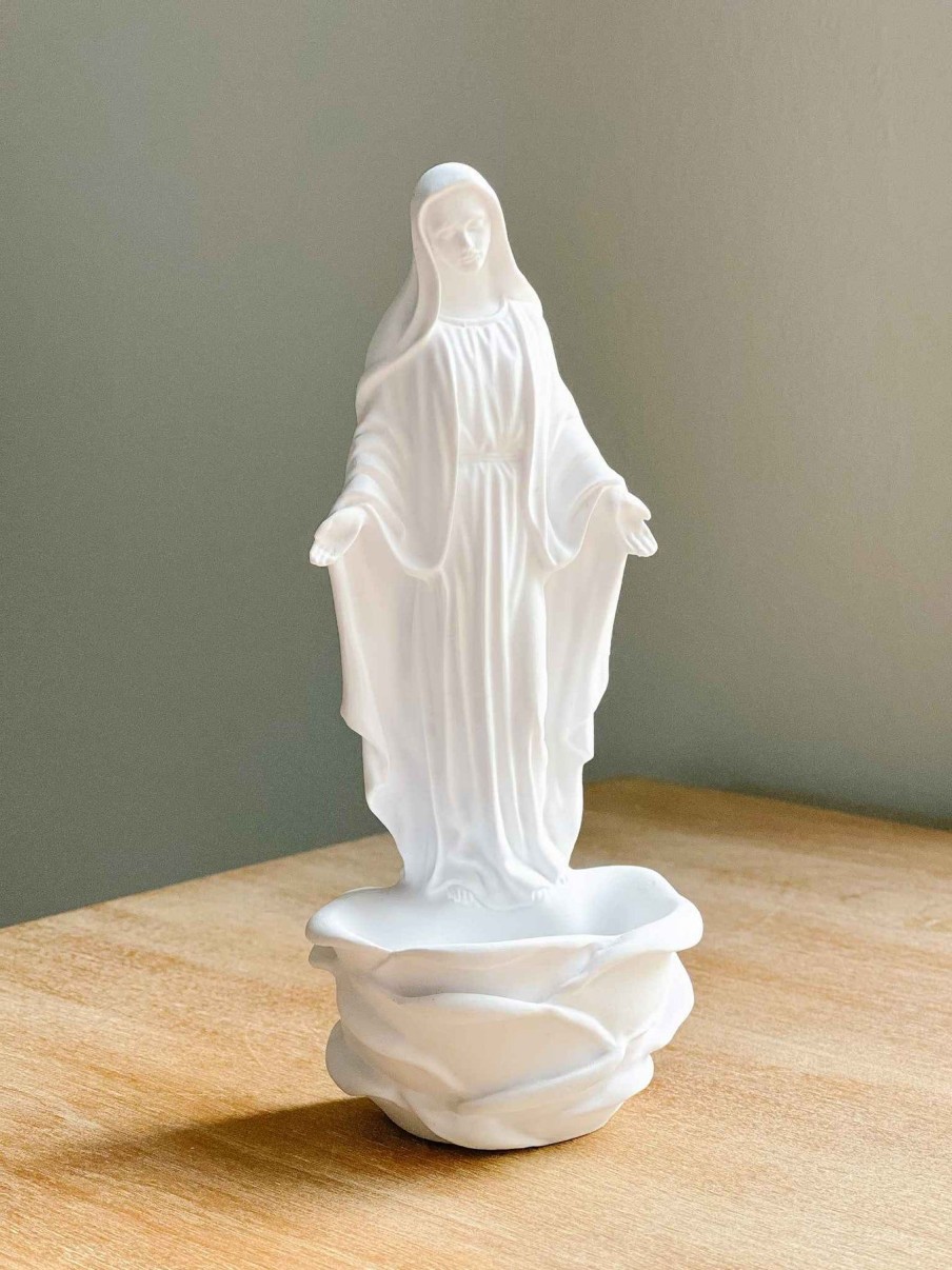 Home Decor Huang | Blessed Mother Holy Water Font