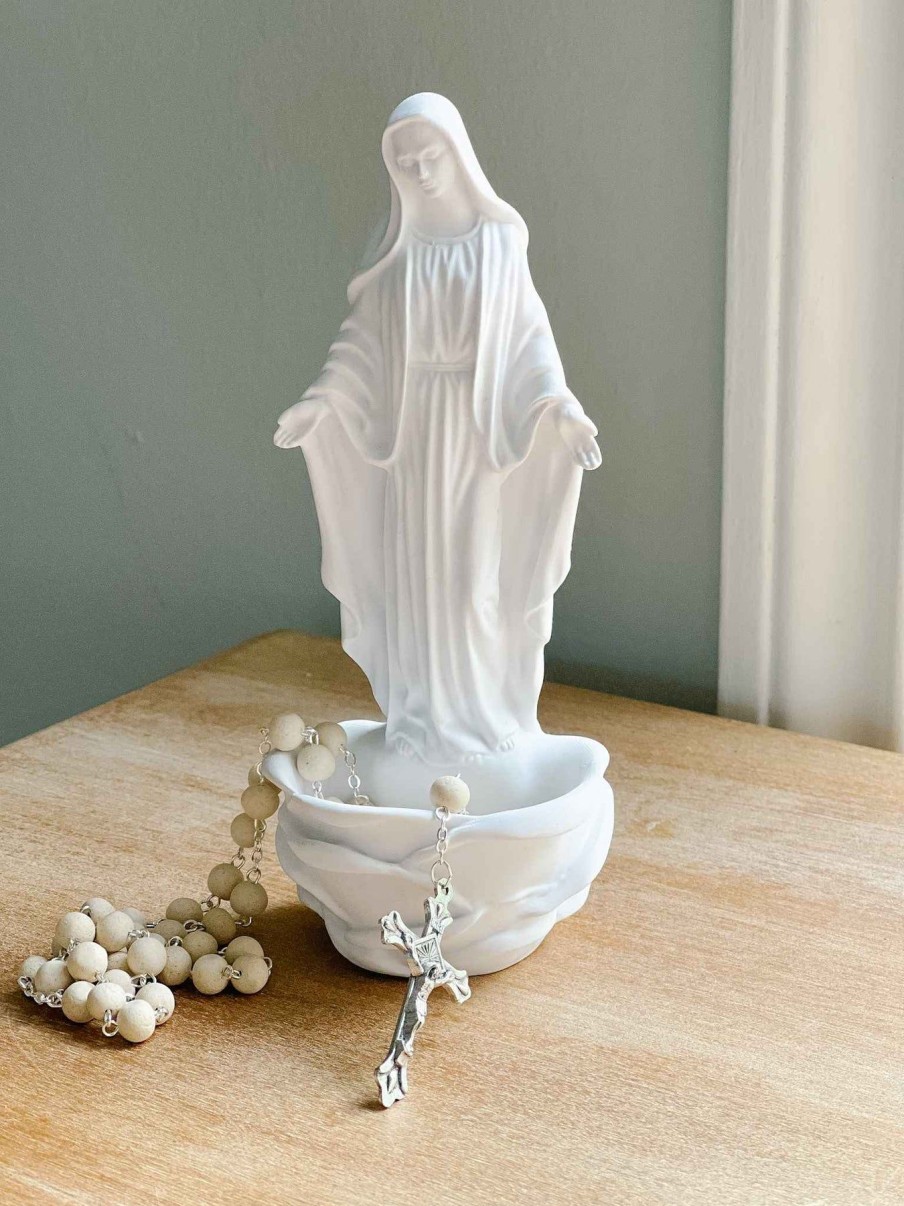 Home Decor Huang | Blessed Mother Holy Water Font