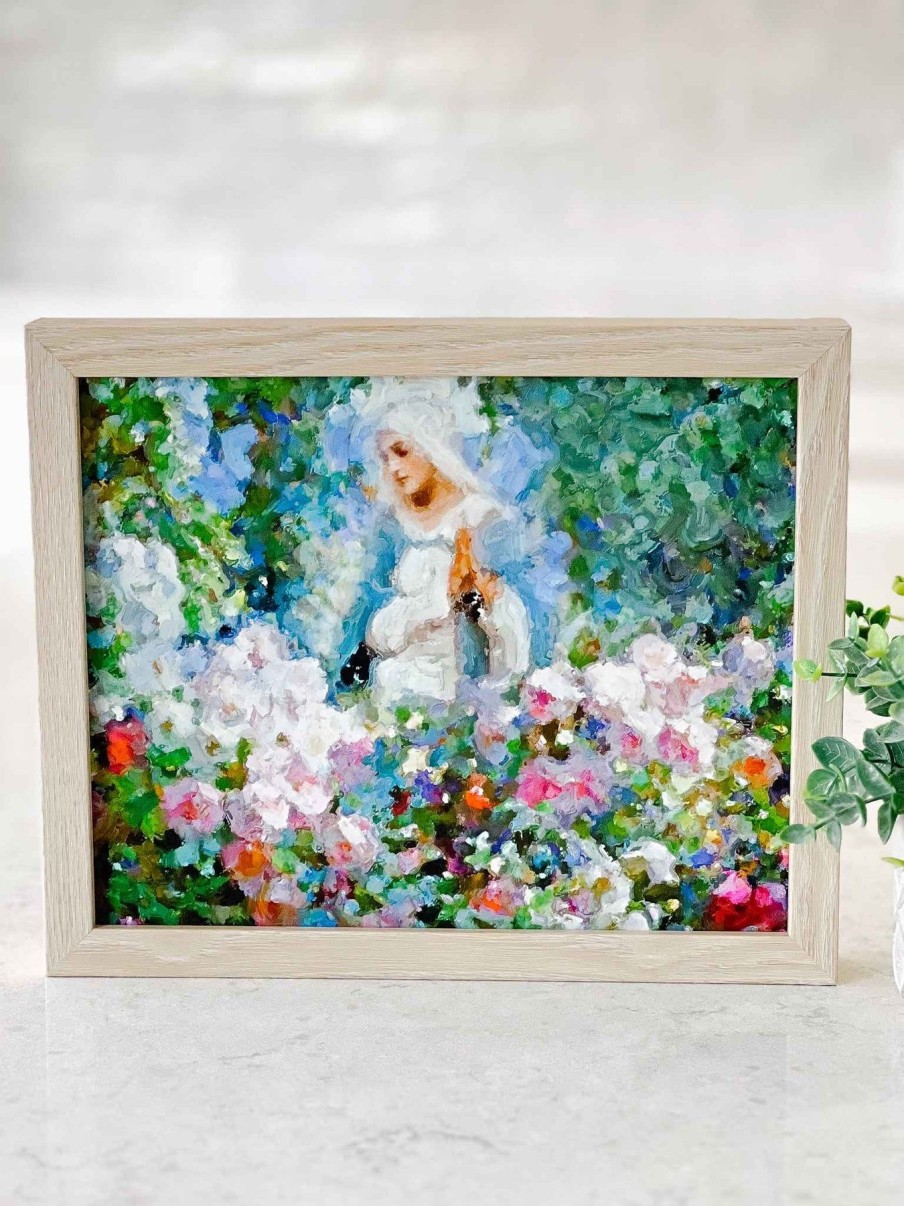 Home Decor Raising Faith | Our Lady Among The Flowers