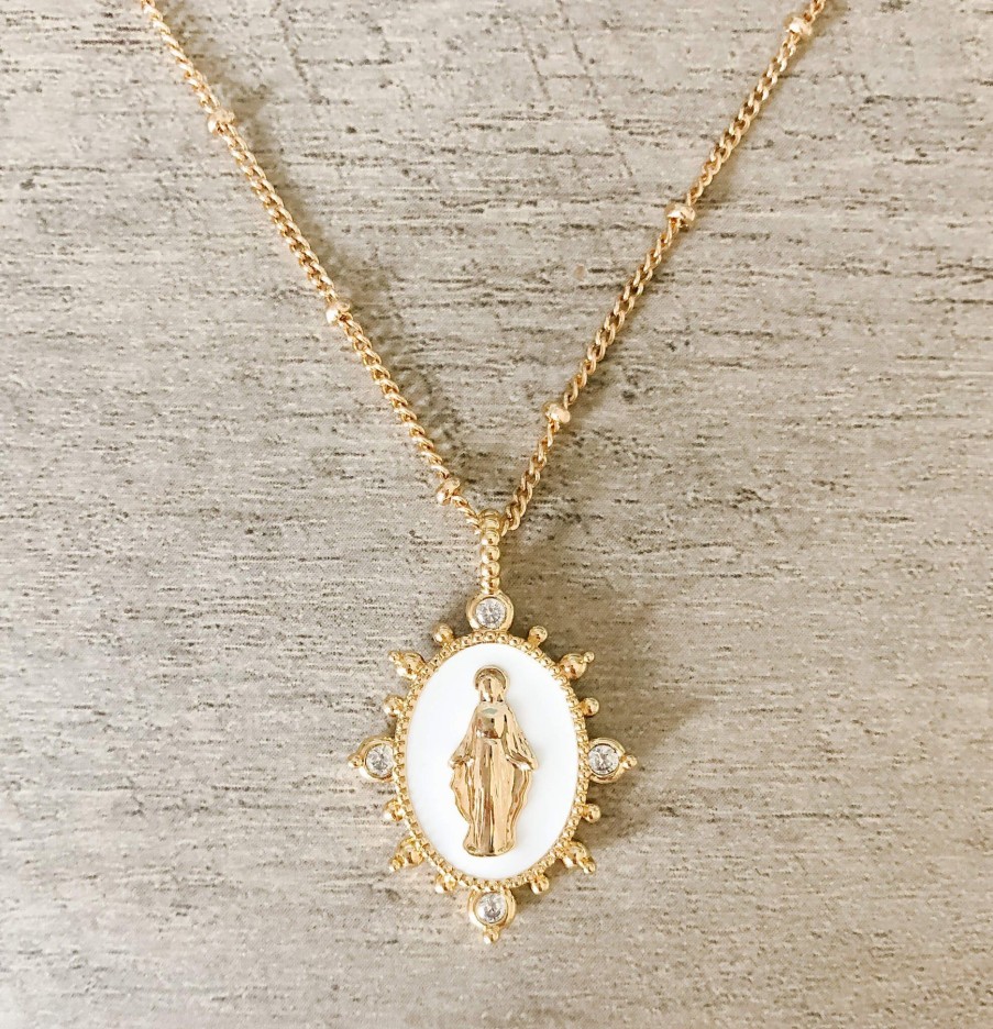 Jewelry Joy Dravecky | Lady Lourdes Necklace - White