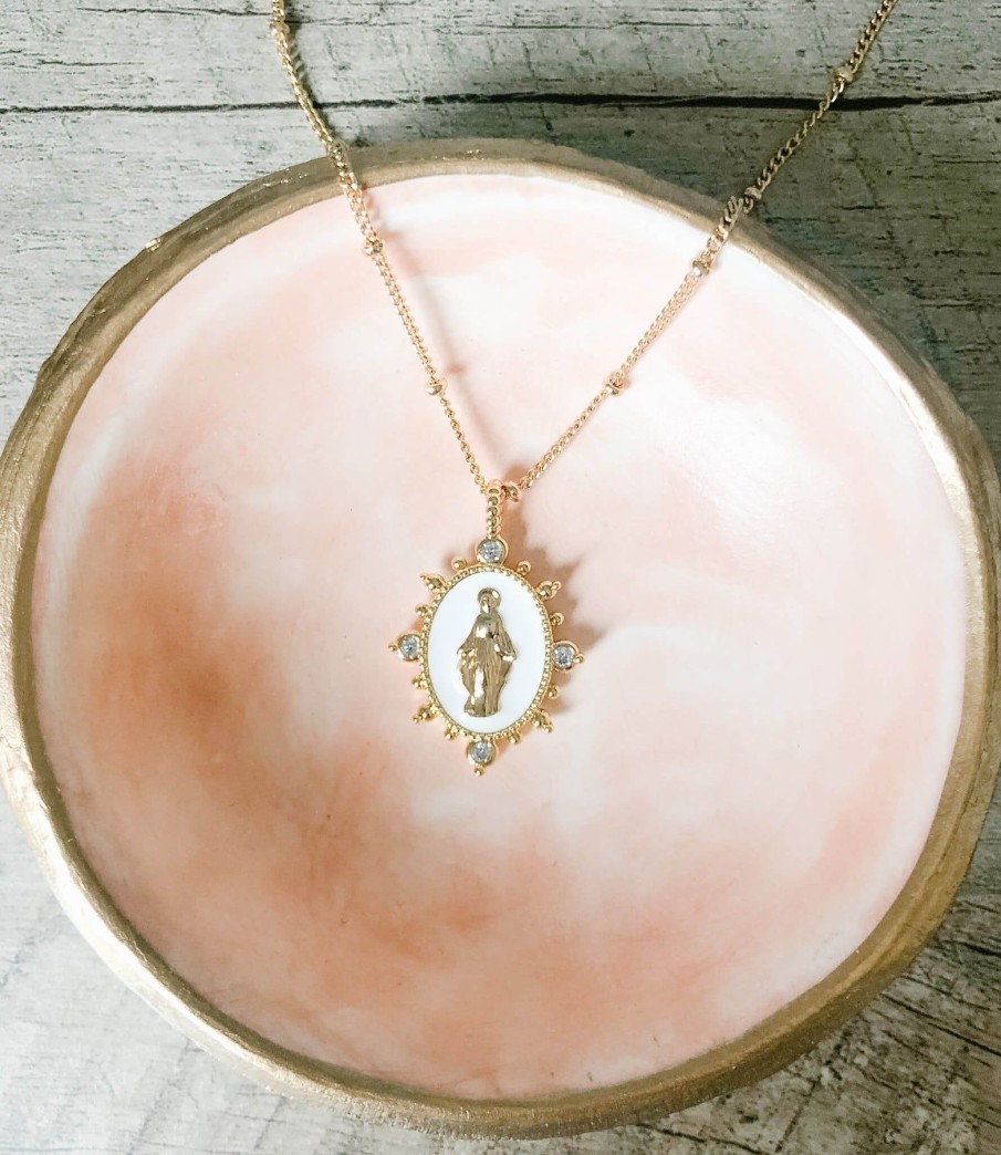 Jewelry Joy Dravecky | Lady Lourdes Necklace - White