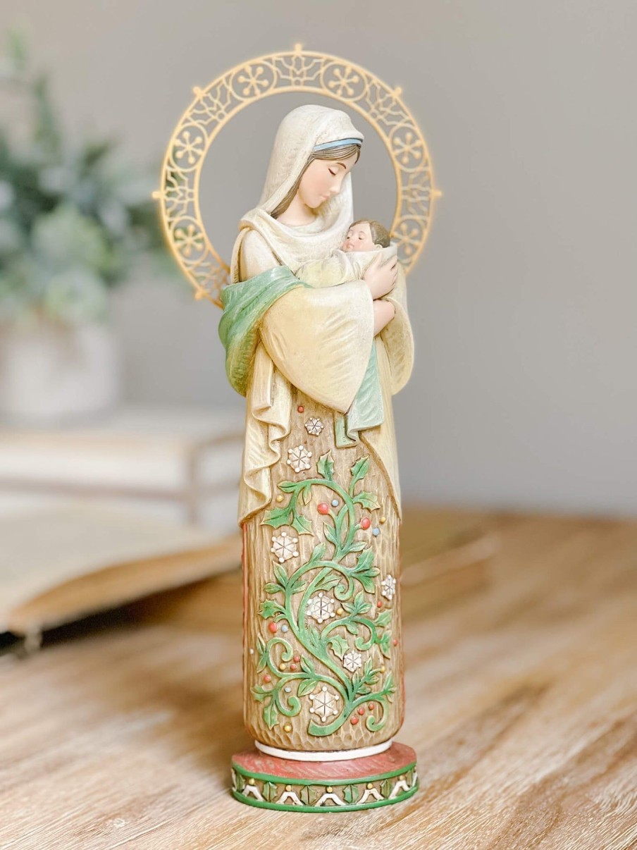 Home Decor Catholic Christian Brands | Winter Madonna Statue