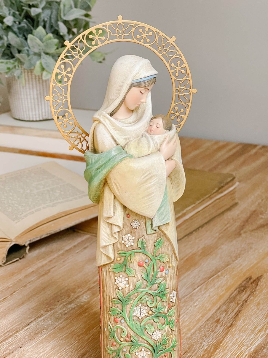 Home Decor Catholic Christian Brands | Winter Madonna Statue