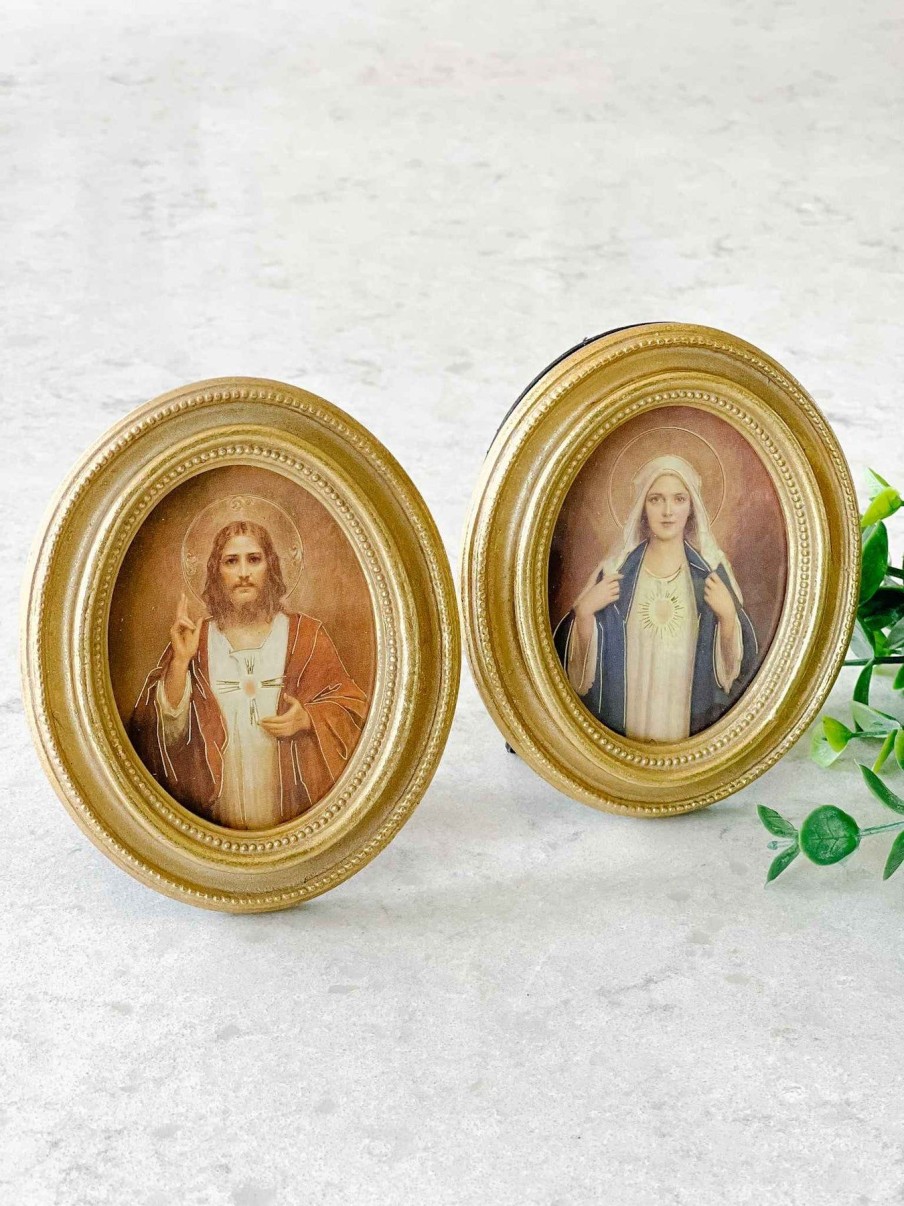 Home Decor Hirten | Sacred Heart & Immaculate Heart - Framed Set