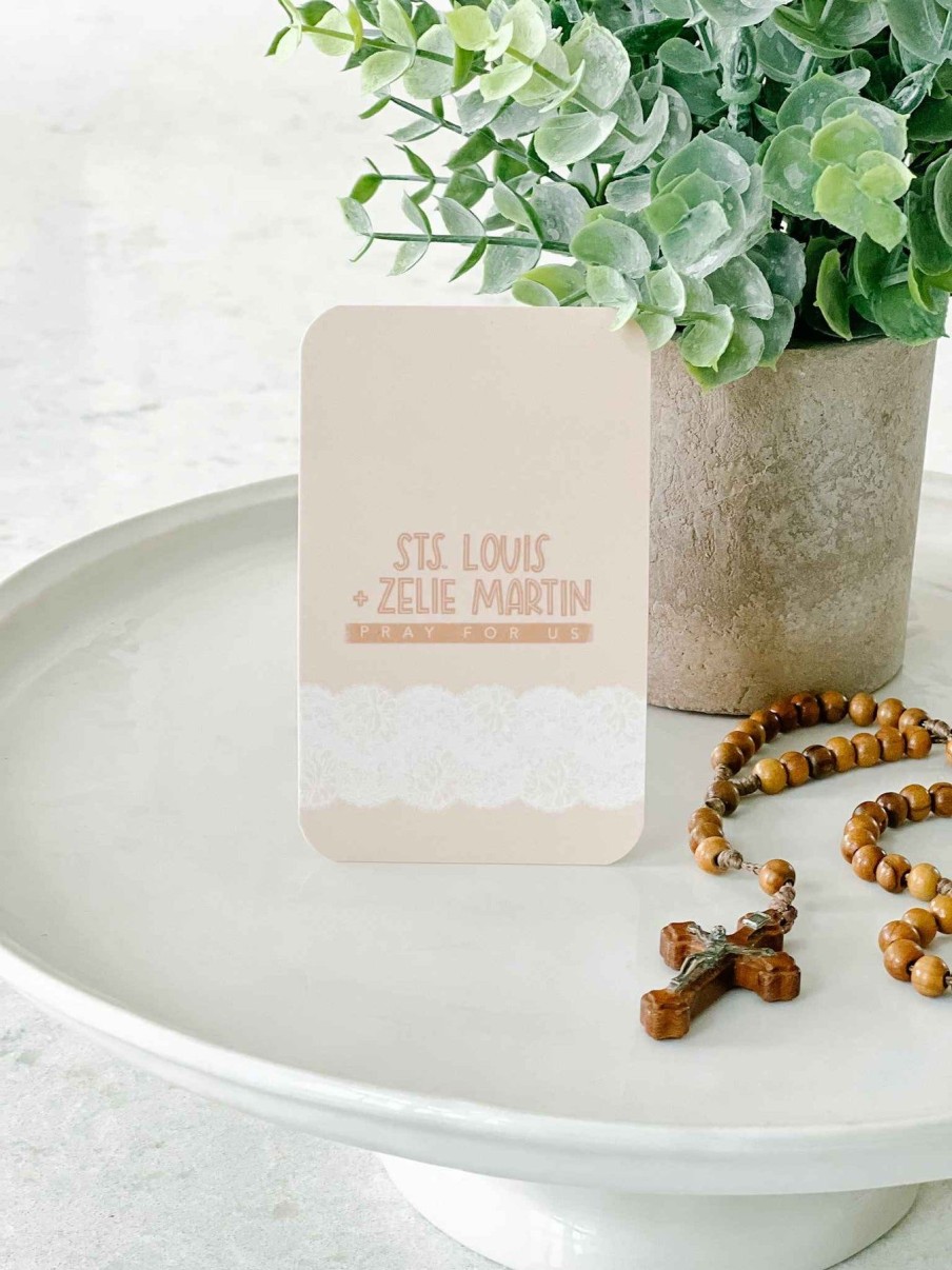 Paper Goods Abundance of Grace Prints | Sts. Louis And Zelie Martin - Prayer Card