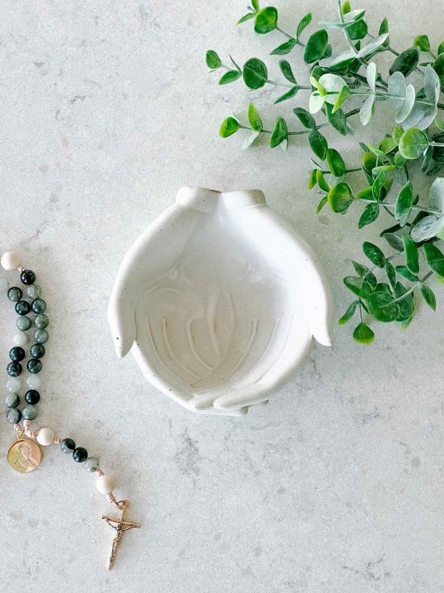 Rosaries Creative Co-Op | Hands Rosary Dish