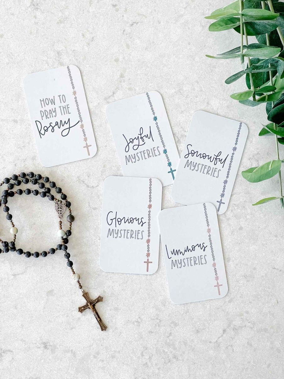 Paper Goods Abundance of Grace Prints | Mysteries Of The Rosary Cards