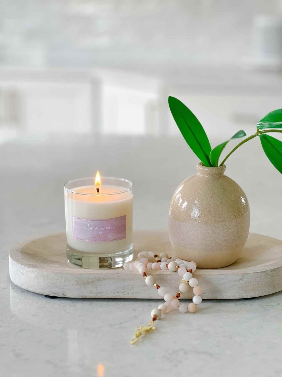 Home Decor Corda Candles | Valor & Grace Candle - St. Joan Of Arc | French Oak + Lavender