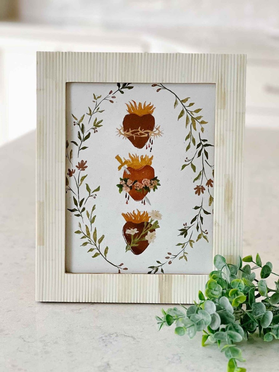 Home Decor Pacifica Design | Three Hearts Of The Holy Family - Print