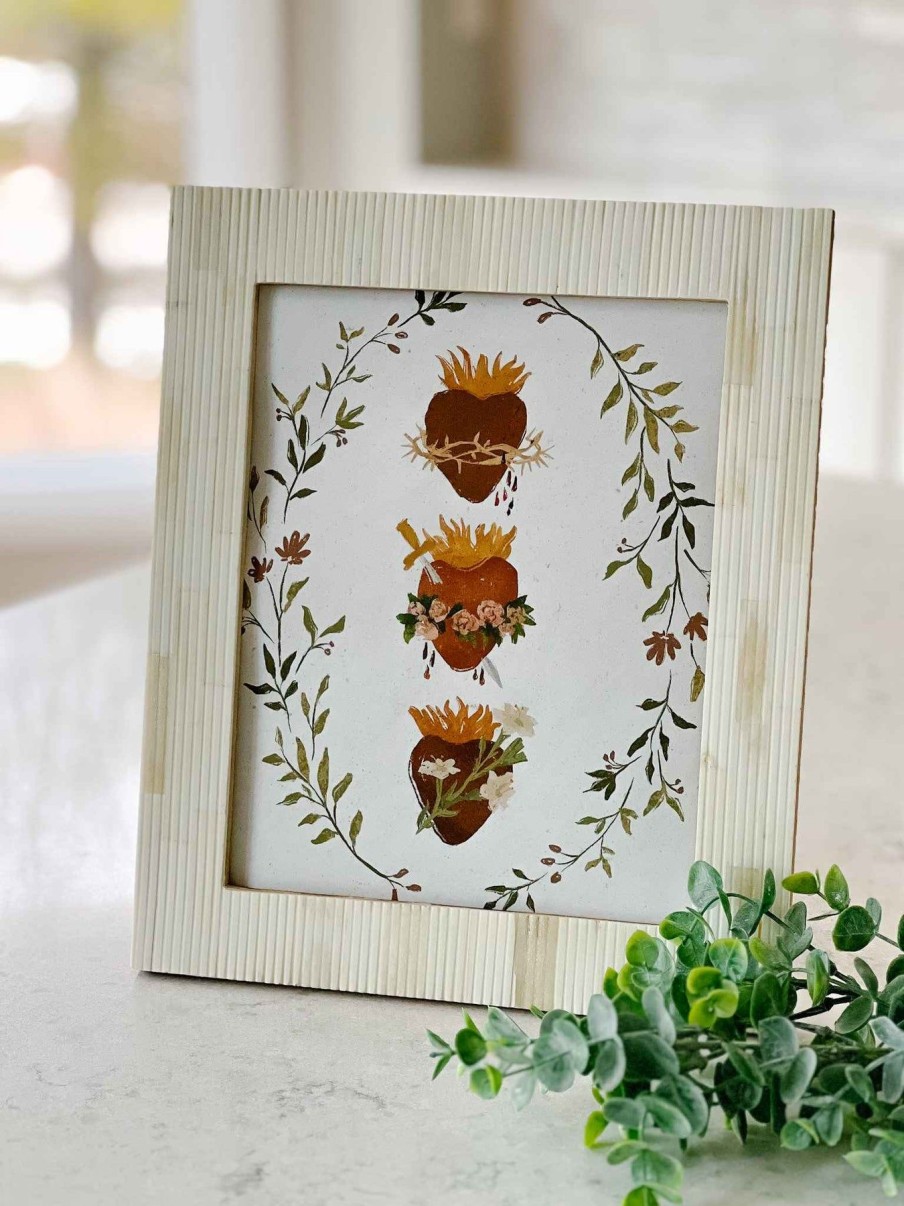 Home Decor Pacifica Design | Three Hearts Of The Holy Family - Print