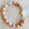 Jewelry Sunday Bead Co. | Rosary Bracelet With Mother Of Pearl Cross