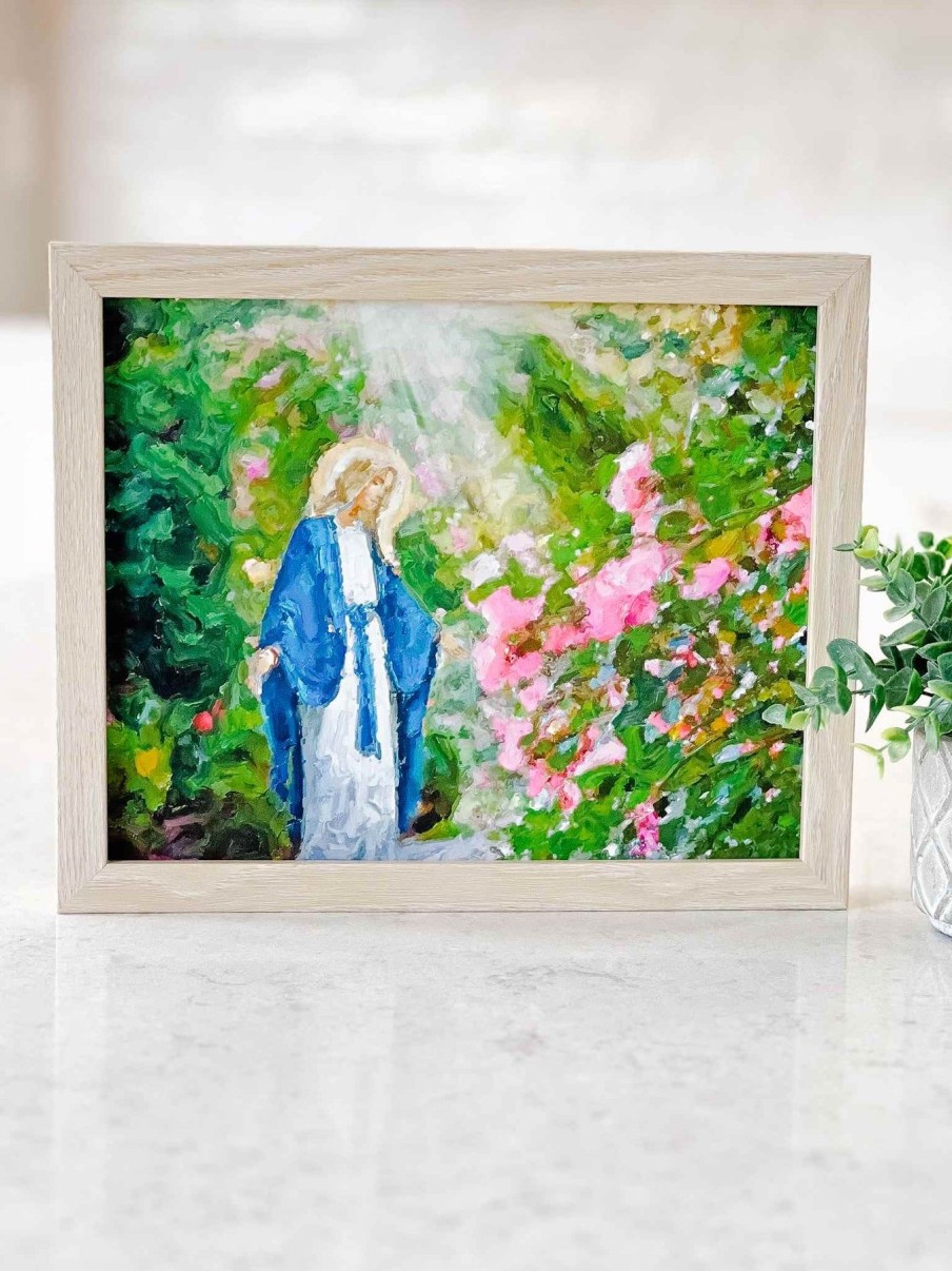 Home Decor Raising Faith | Our Lady Among The Flowers - Iii