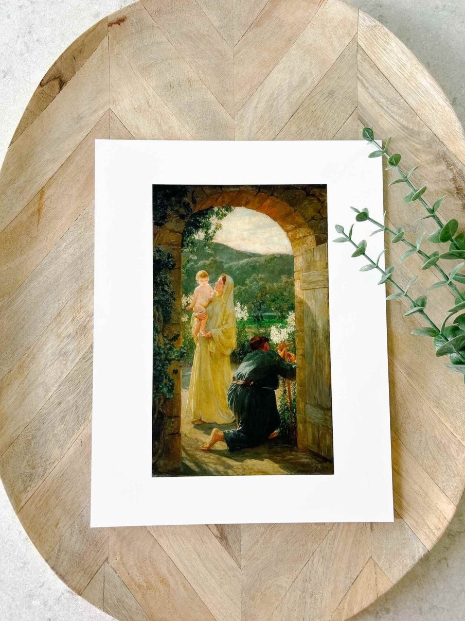 Home Decor Classic Catholic | The Holy Family By Their Home - Print