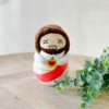 Baby & Kids Shining Light Dolls | Mini Sacred Heart Of Jesus Plush Doll