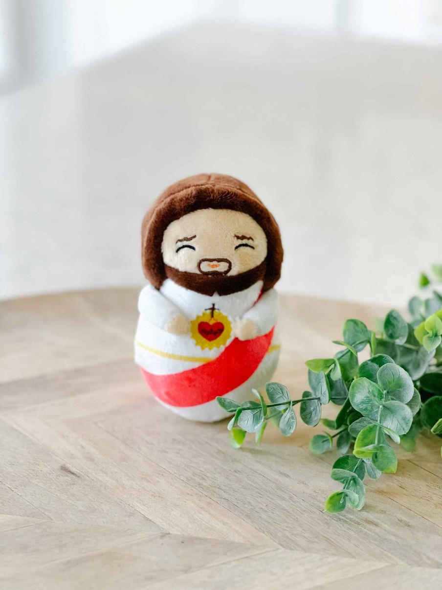 Baby & Kids Shining Light Dolls | Mini Sacred Heart Of Jesus Plush Doll