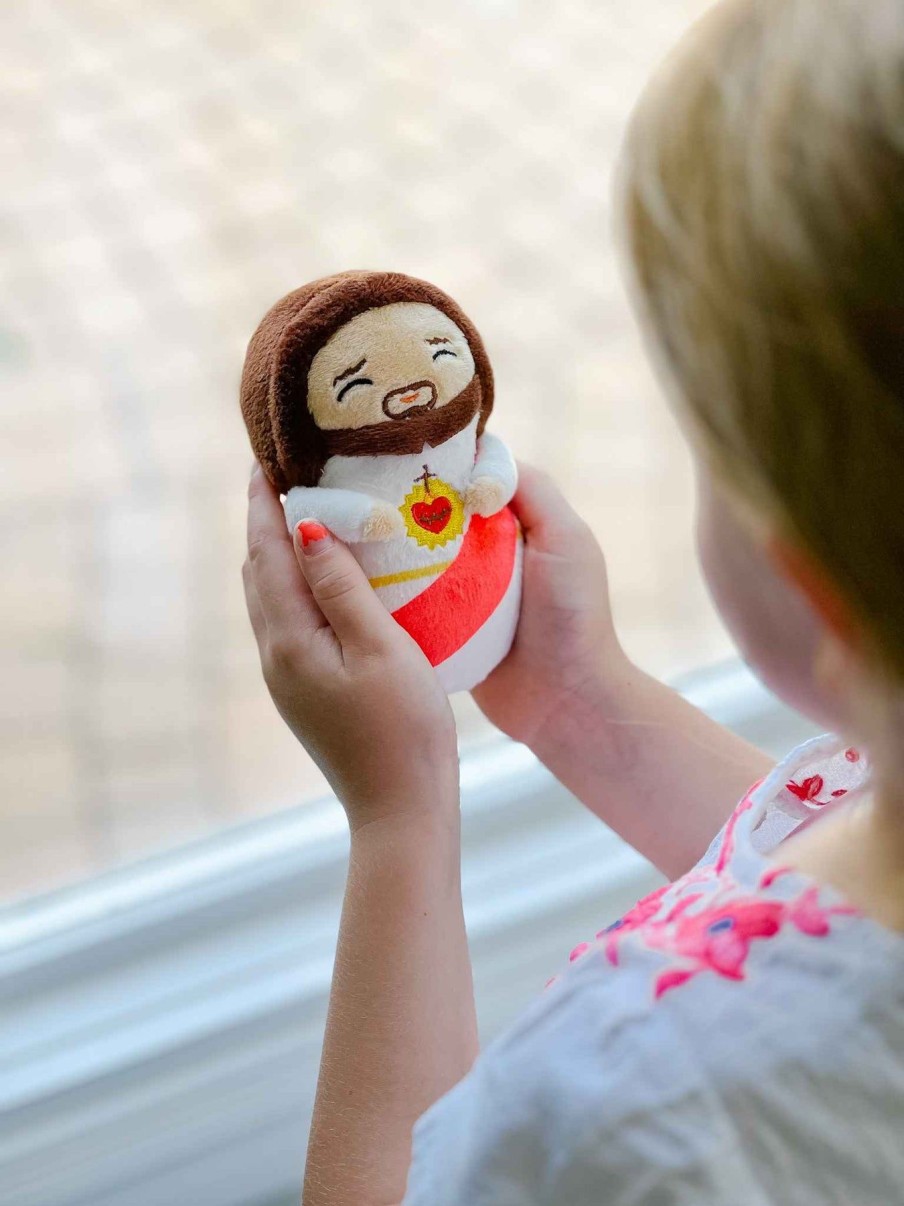 Baby & Kids Shining Light Dolls | Mini Sacred Heart Of Jesus Plush Doll