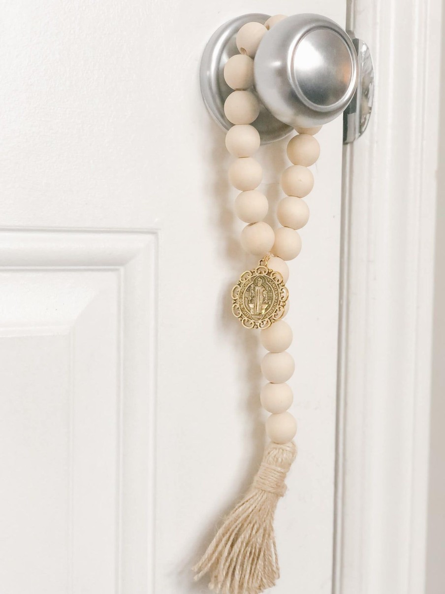 Home Decor House of Joppa | St. Benedict Home Blessing Door Hanger