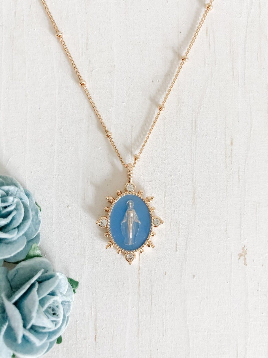 Jewelry Joy Dravecky | Lady Lourdes Necklace - French Blue