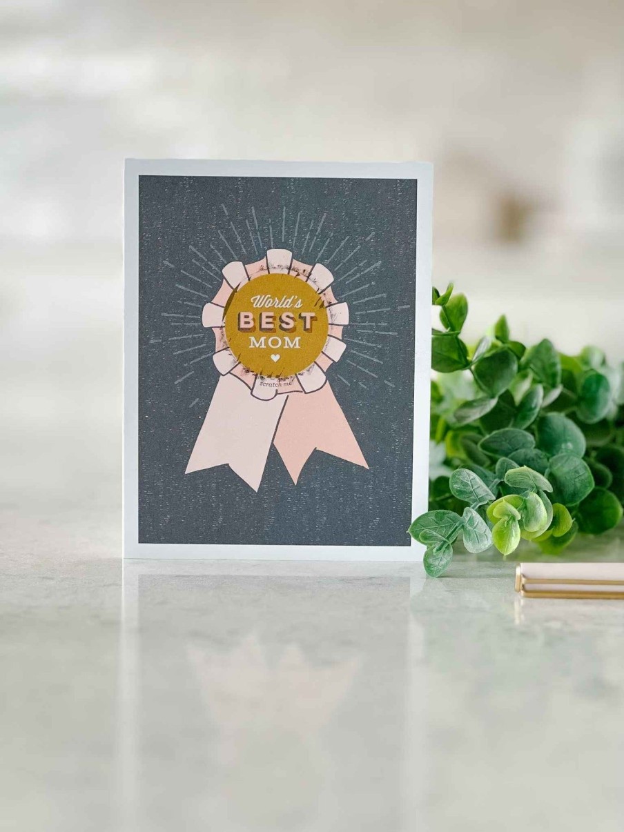 Paper Goods Inklings Paperie | Worlds Best Mom - Scratch Off Mother'S Day Card