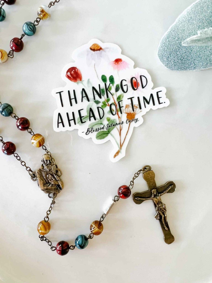 Paper Goods Just Love Prints | Thank God Ahead Of Time - Sticker