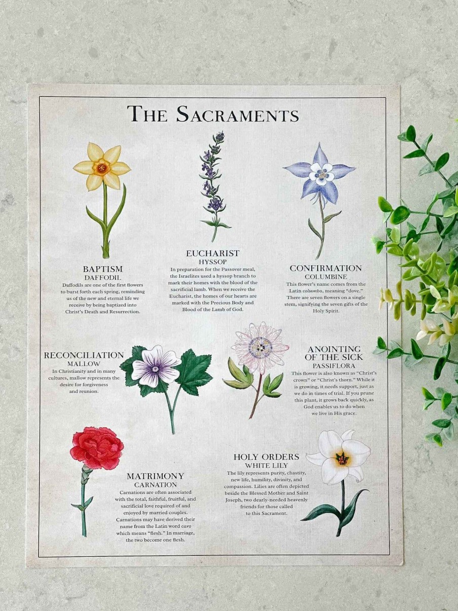 Home Decor Into the Deep | The Seven Sacraments - Print