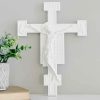 Home Decor Huang | White Florentine Crucifix