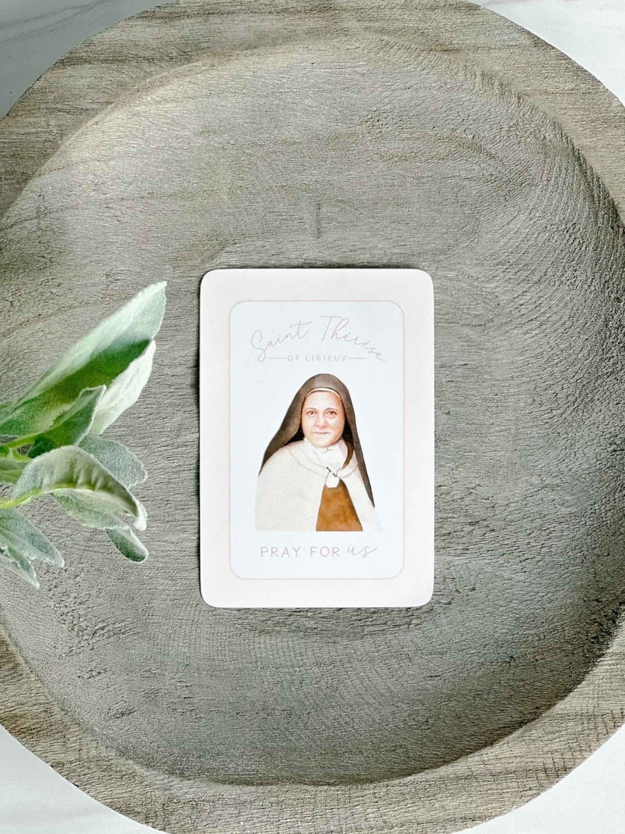 Paper Goods Novena Cards | St. Therese Of Lisieux - Novena Rose Prayer Card