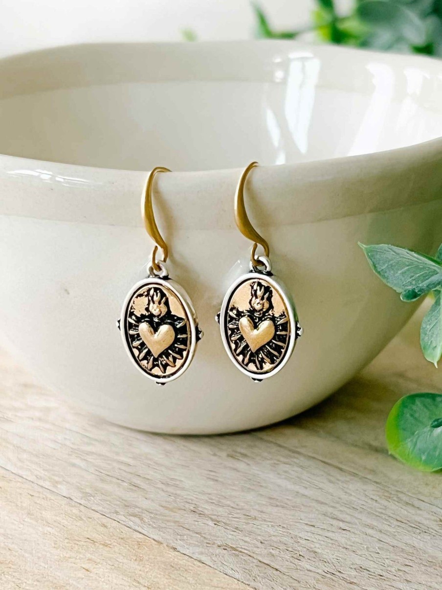 Jewelry Demdaco | Sacred Heart Earrings