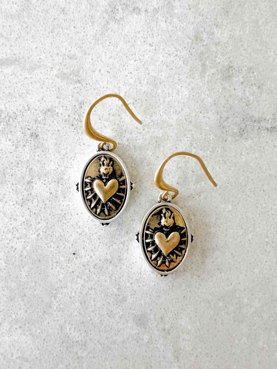 Jewelry Demdaco | Sacred Heart Earrings