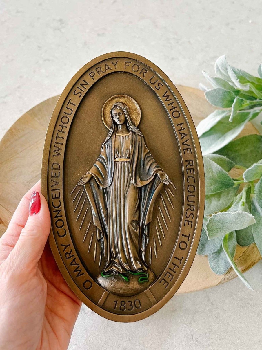 Home Decor Goldscheider of Vienna | Miraculous Medal Wall Plaque