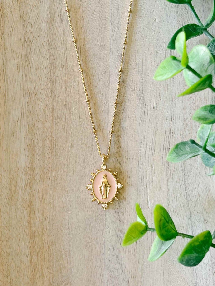 Jewelry Joy Dravecky | Lady Lourdes Necklace - Heavenly Pink