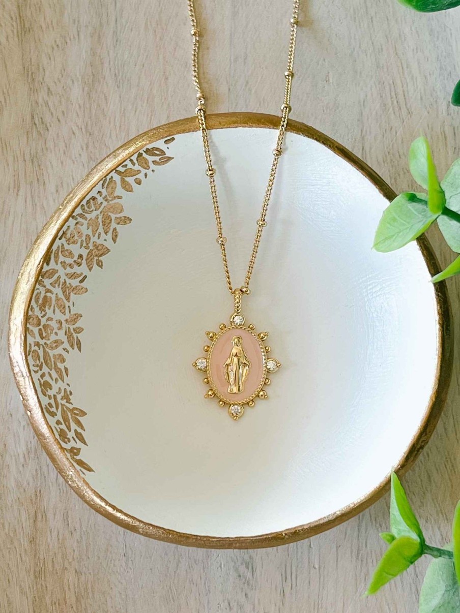 Jewelry Joy Dravecky | Lady Lourdes Necklace - Heavenly Pink