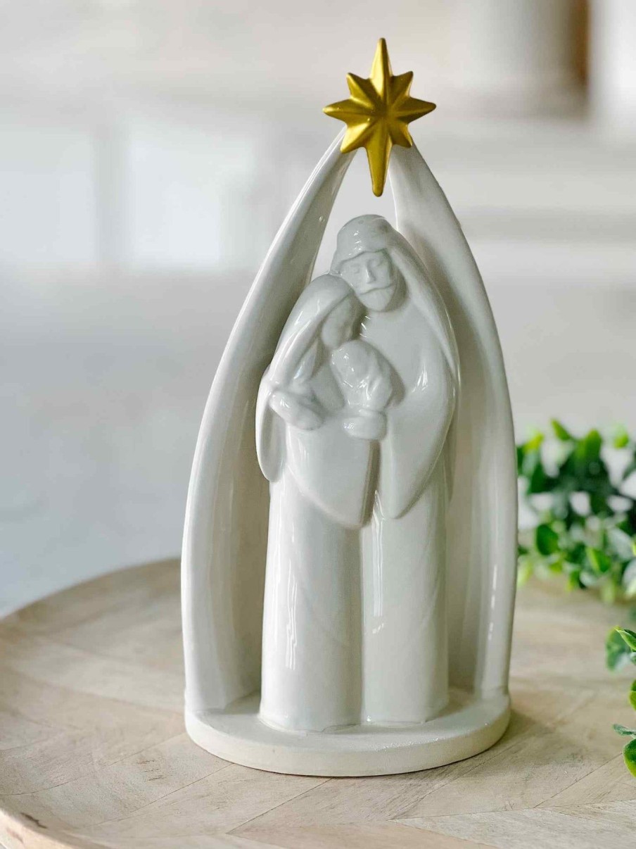 Shop By Occasion Demdaco | Ceramic Holy Family Figure